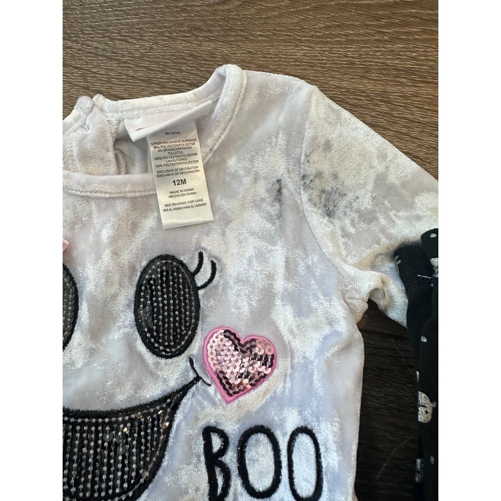 Bonnie baby ghost outfit boo 6-12 tulle skirt - Picture 2 of 4
